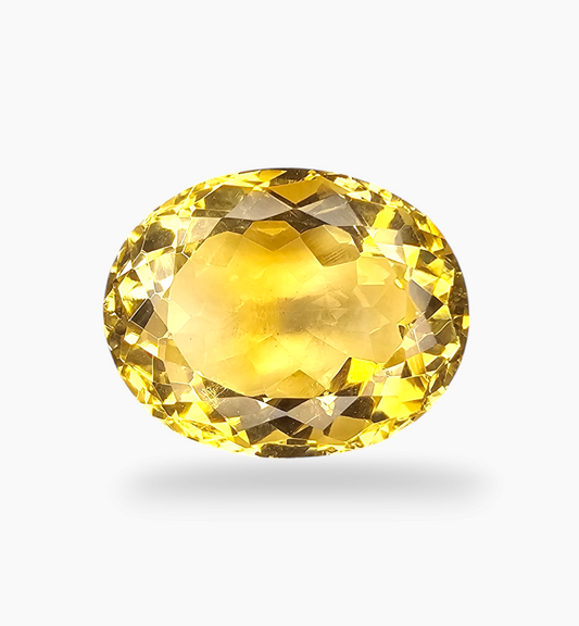 Natural Citrine Stone 16.34 Carats Oval Shape Size 18X14.5mm