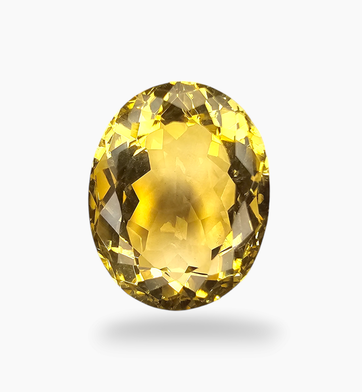 Natural Citrine Stone 16.34 Carats Oval Shape Size 18X14.5mm