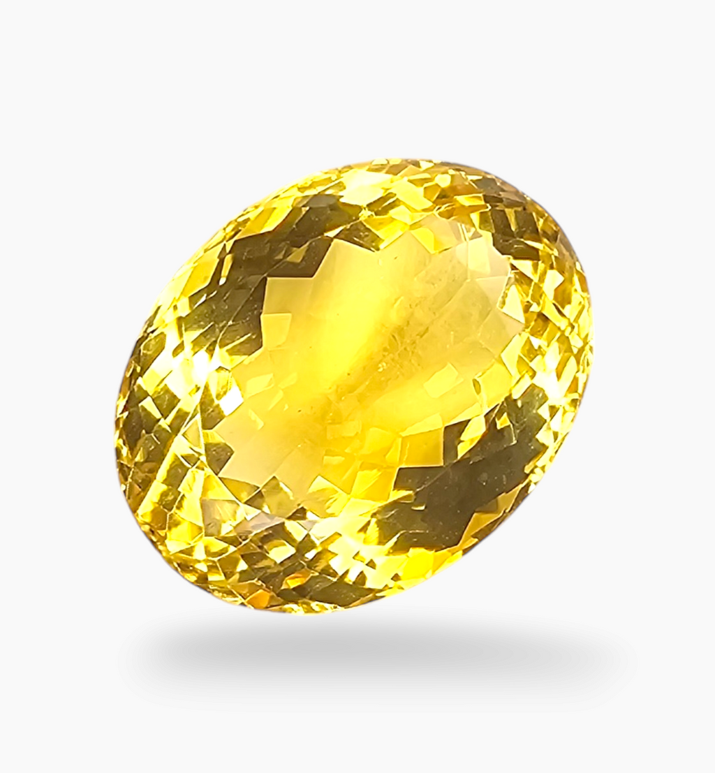Natural Citrine Stone 16.35 Carats Oval Shape Size 17.9X13.9mm