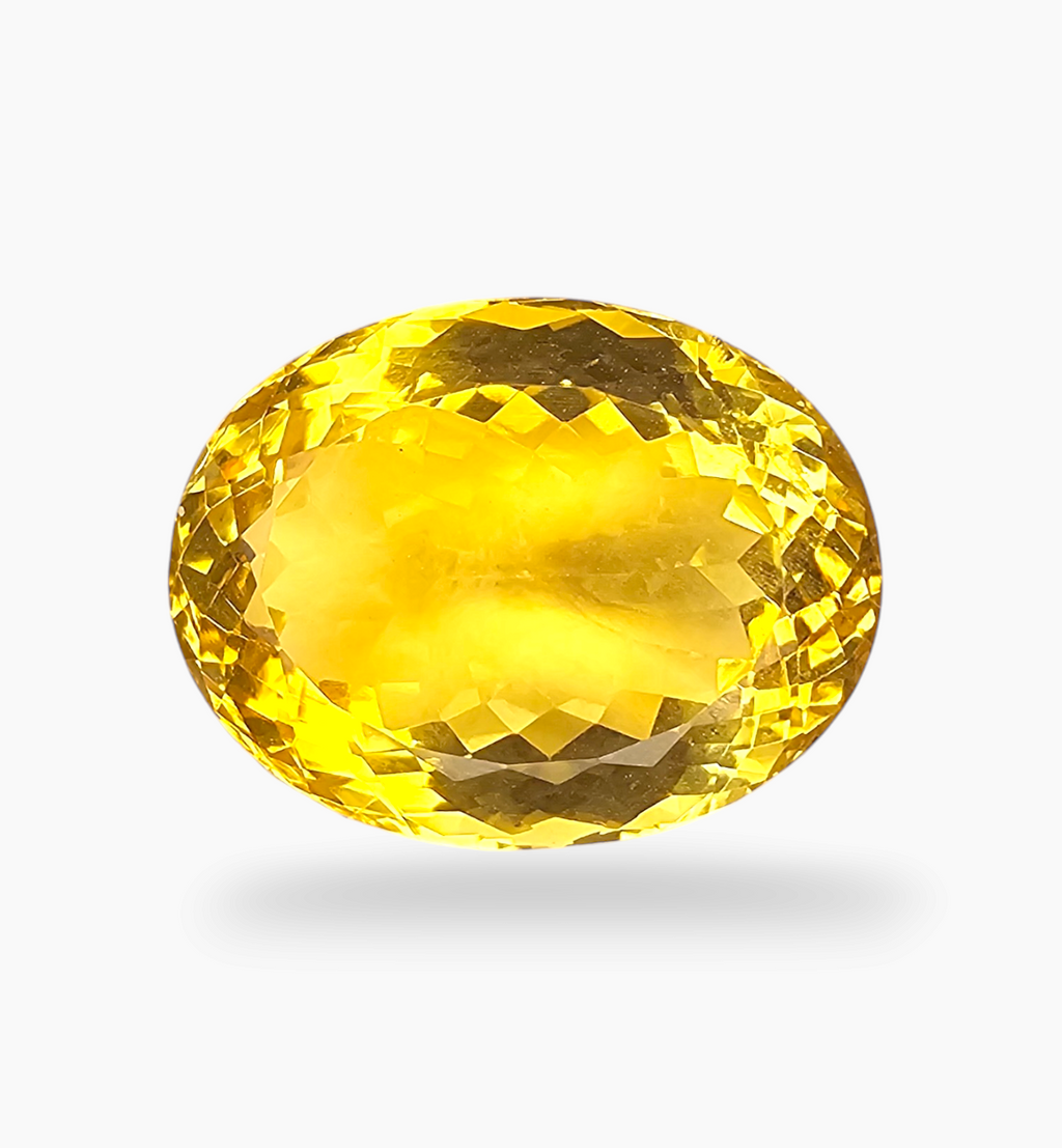 Natural Citrine Stone 16.63 Carats Oval Shape Size 18.5X14.2mm