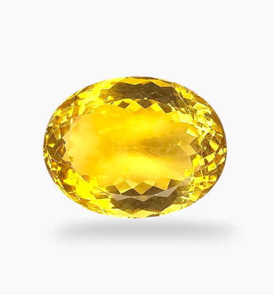 Natural Citrine Stone 16.63 Carats Oval Shape Size 18.5X14.2mm