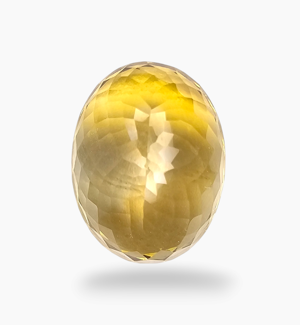 Natural Citrine Stone 16.63 Carats Oval Shape Size 18.5X14.2mm