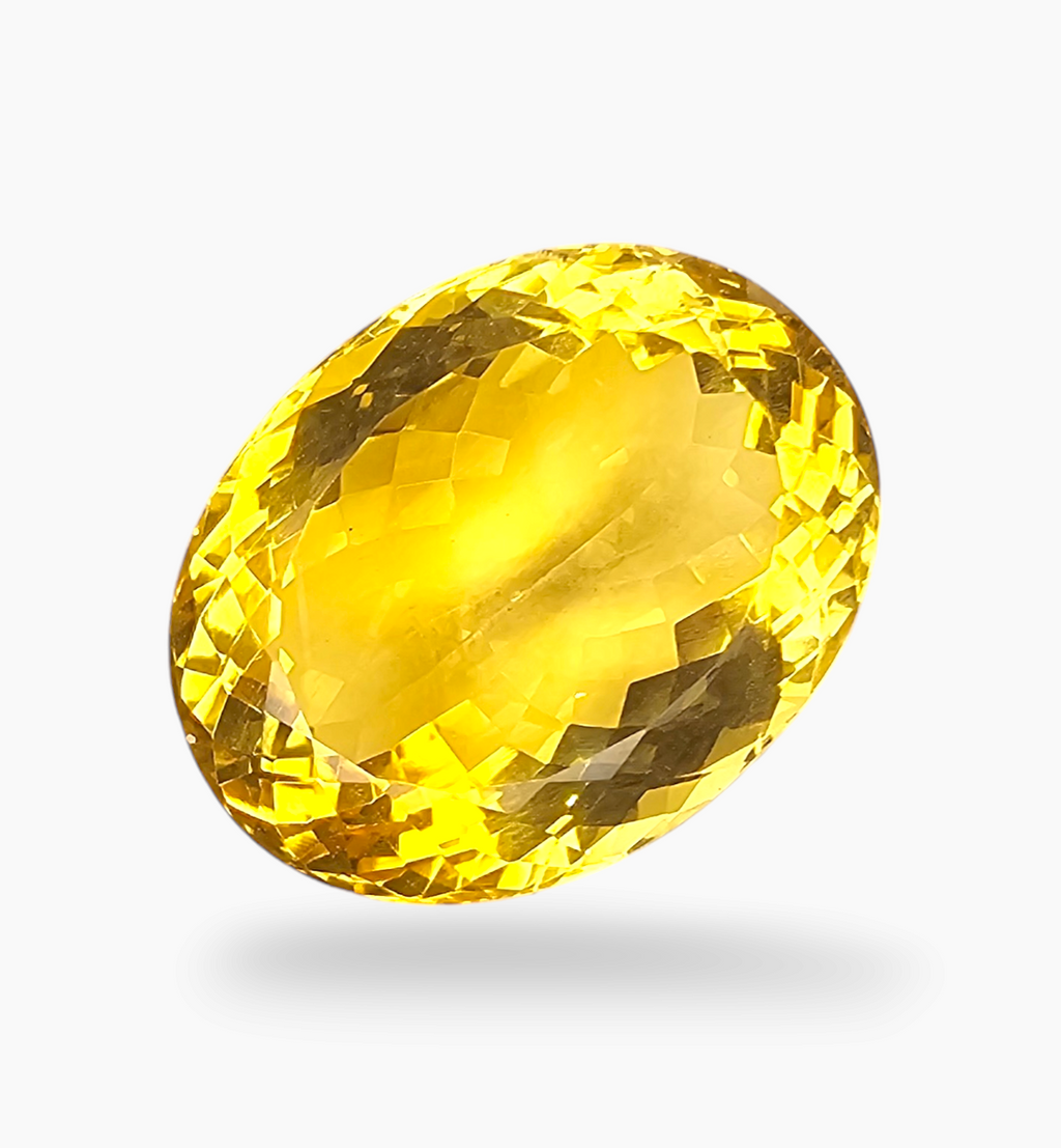 Natural Citrine Stone 16.63 Carats Oval Shape Size 18.5X14.2mm