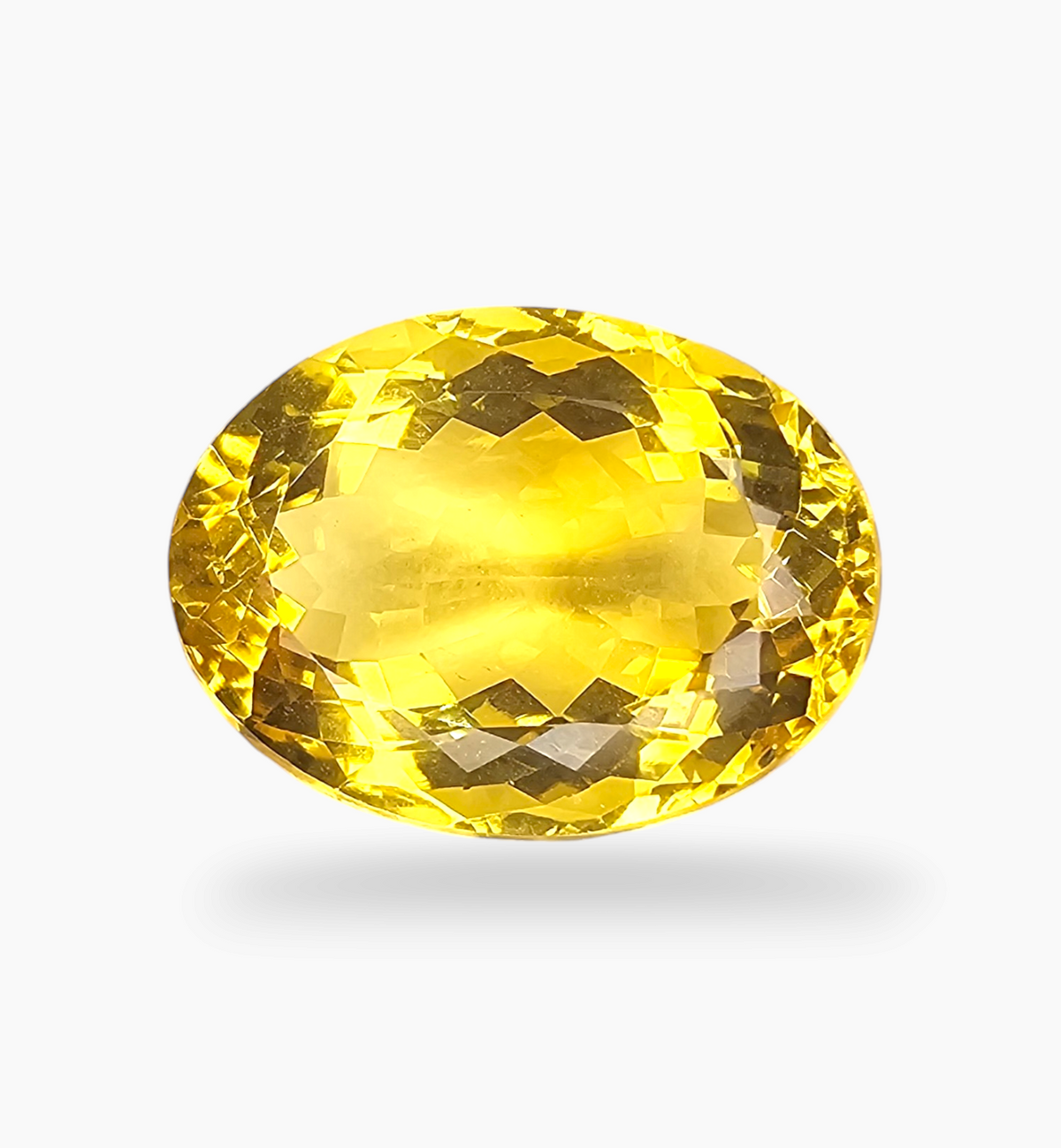 Natural Citrine Stone 16.73 Carats Oval Shape Size 19.5X14.5mm
