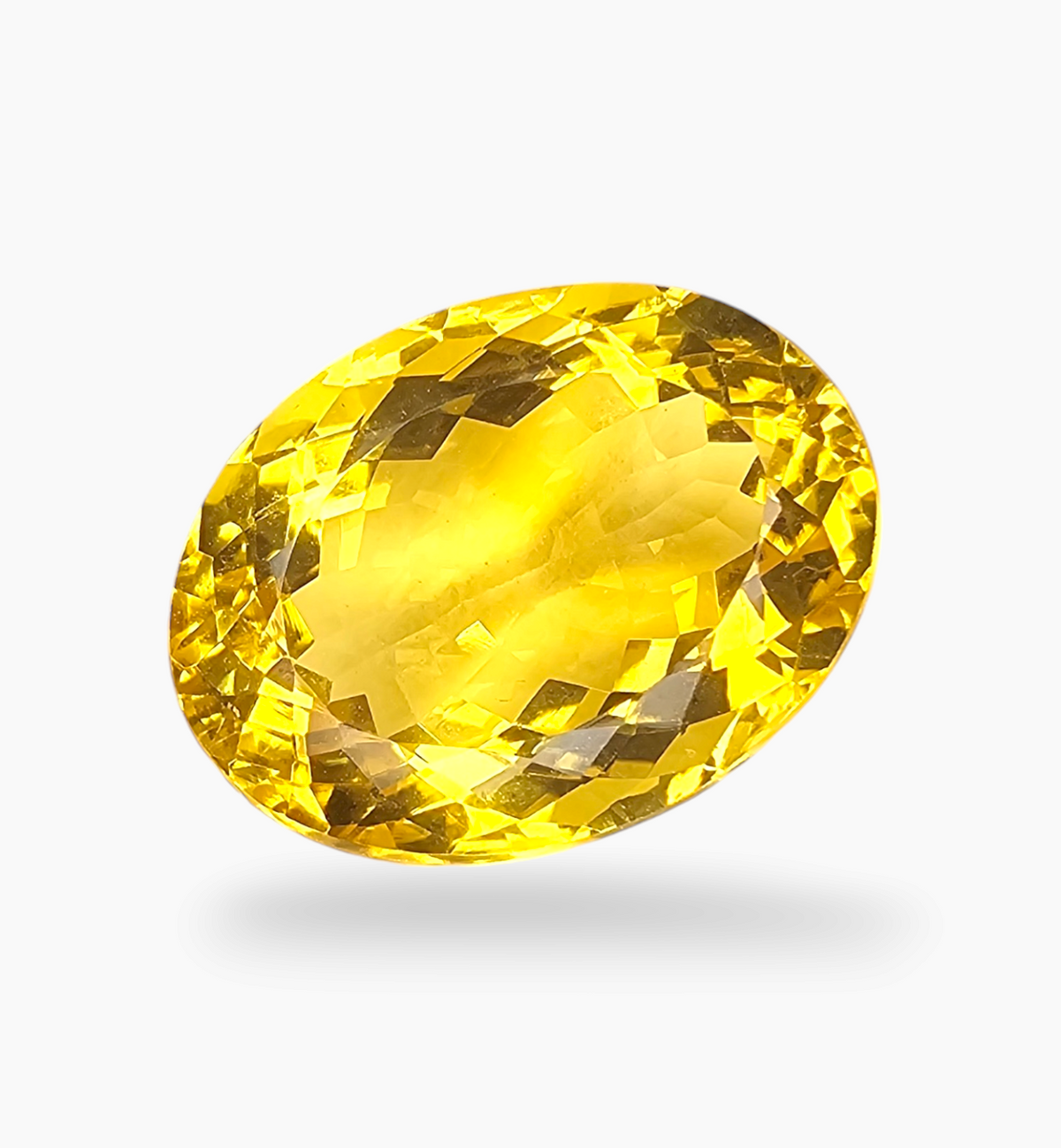 Natural Citrine Stone 16.73 Carats Oval Shape Size 19.5X14.5mm