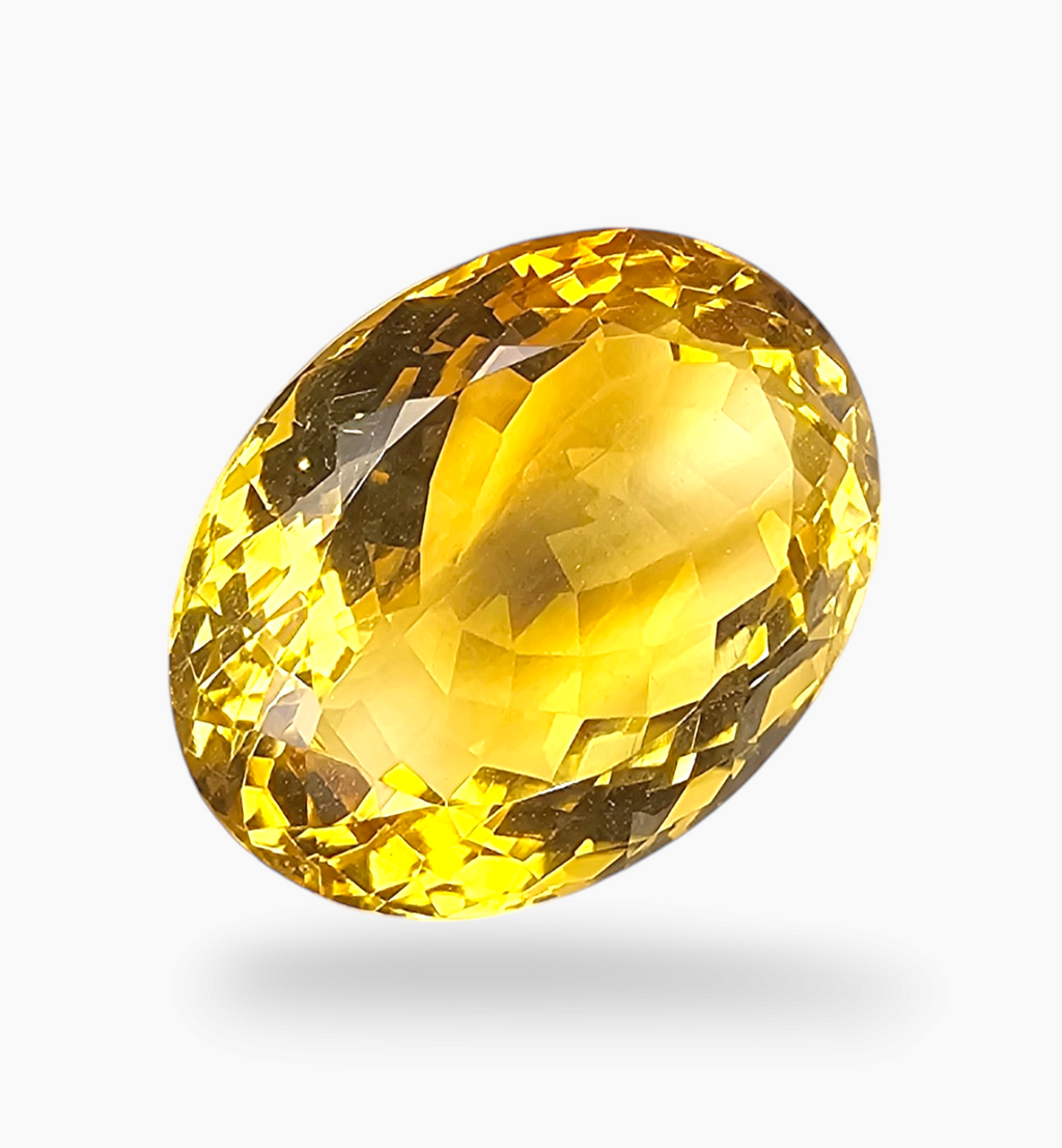Natural Citrine Stone 17.68 Carats Oval Shape Size 18.7X14.7mm