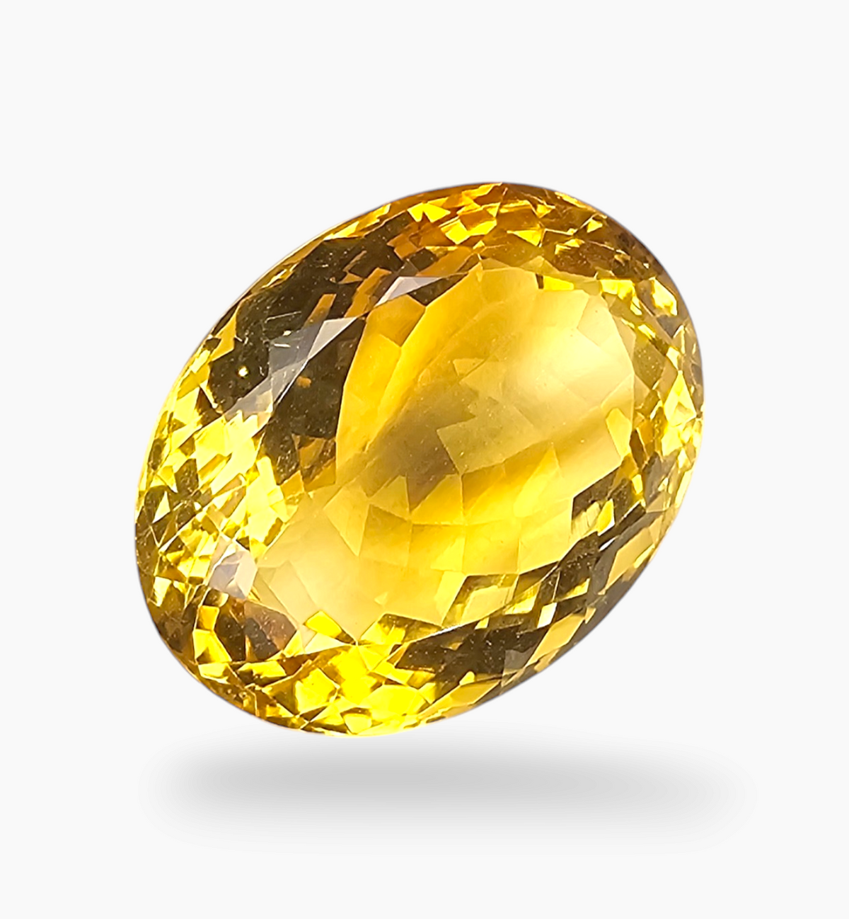 Natural Citrine Stone 17.68 Carats Oval Shape Size 18.7X14.7mm