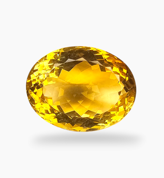 Natural Citrine Stone 17.68 Carats Oval Shape Size 18.7X14.7mm