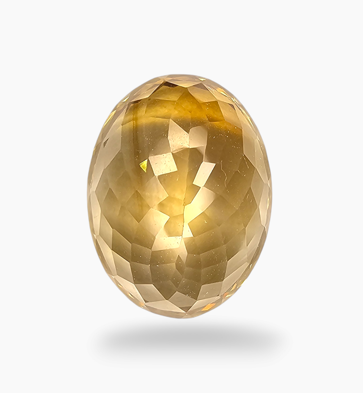 Natural Citrine Stone 17.68 Carats Oval Shape Size 18.7X14.7mm