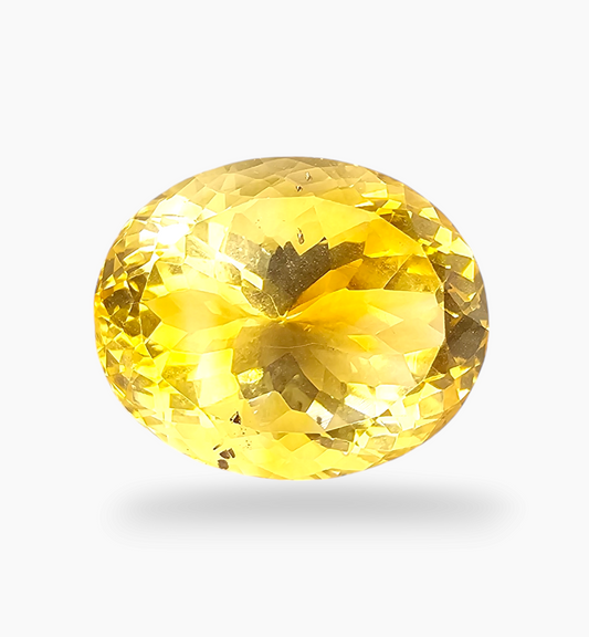 Natural Citrine Stone 18.16 Carats Oval Shape Size 18X14.5mm