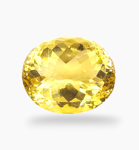 Natural Citrine Stone 10.21 Carats Oval Shape Size 16.5X12.5mm