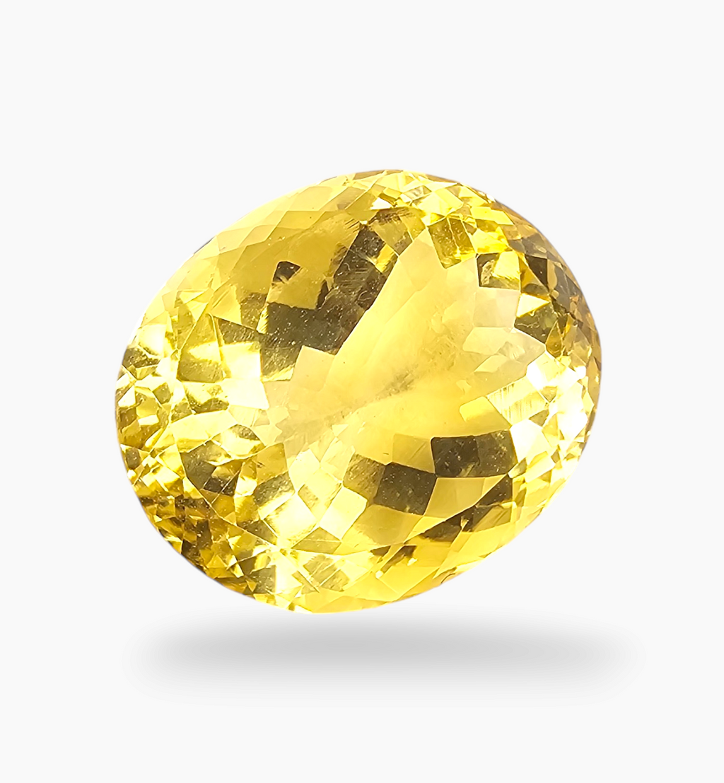 Natural Citrine Stone 10.21 Carats Oval Shape Size 16.5X12.5mm