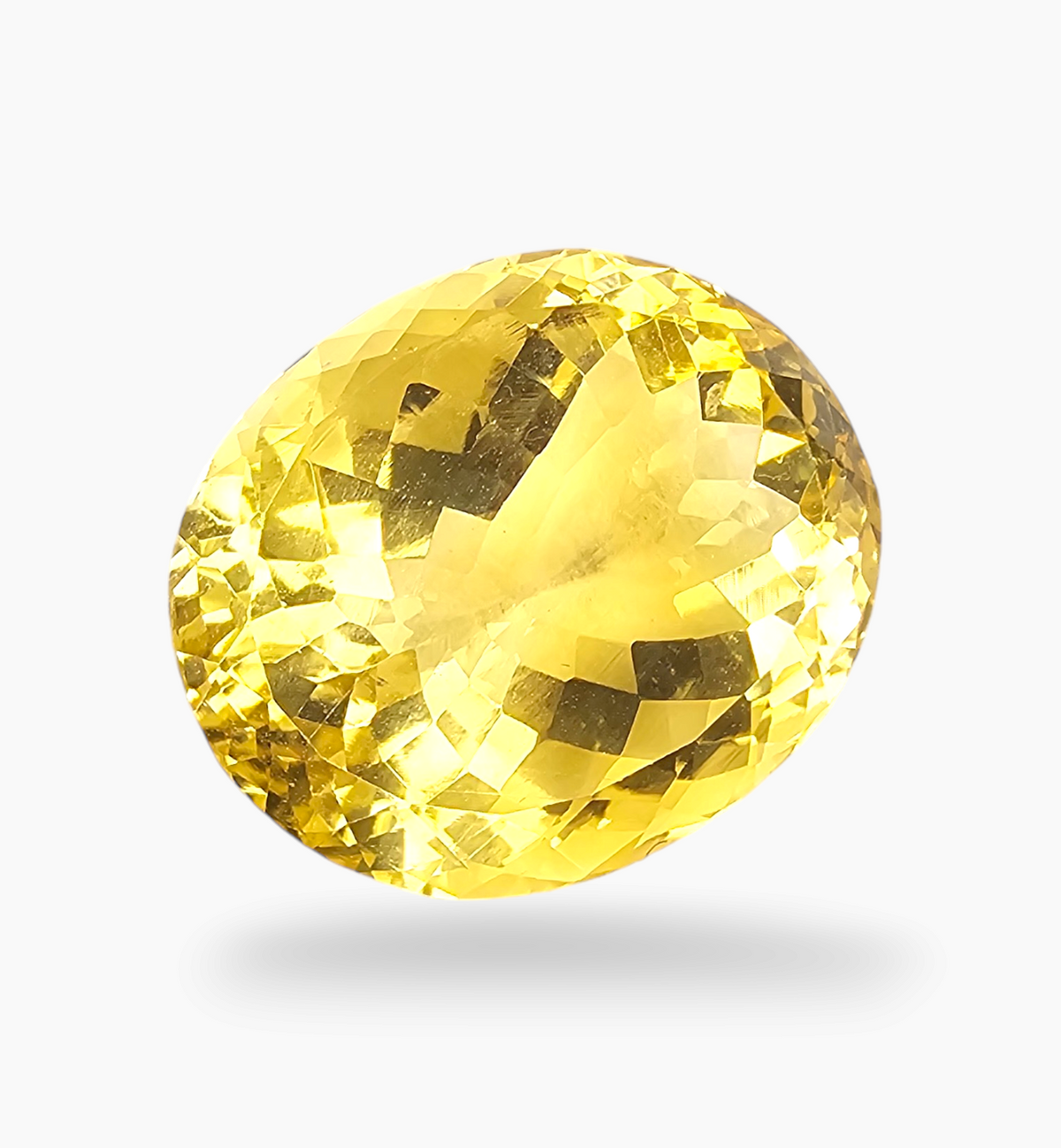 Natural Citrine Stone 10.21 Carats Oval Shape Size 16.5X12.5mm