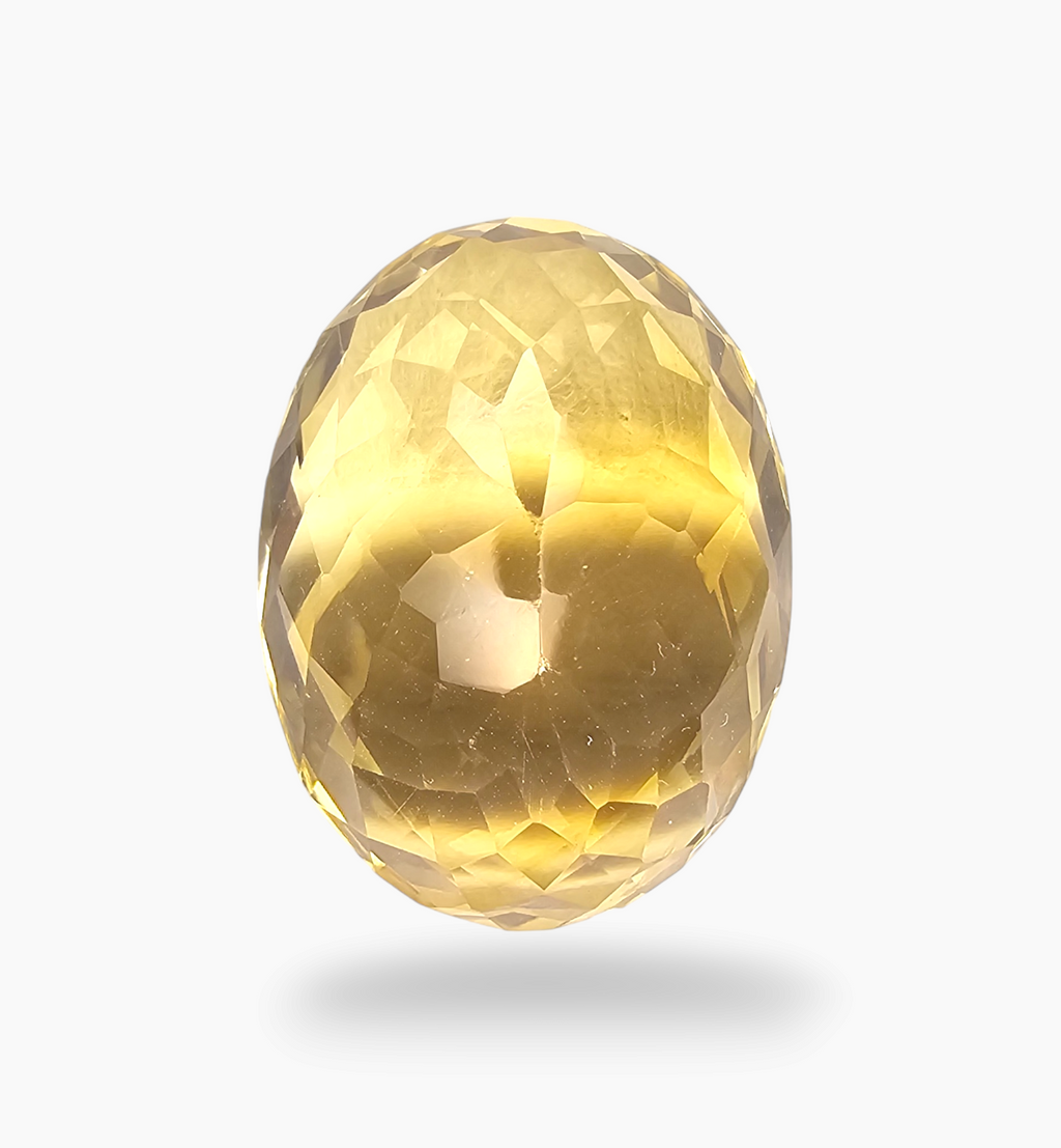 Natural Citrine Stone 26.55 Carats Oval Shape Size 25X17.5mm