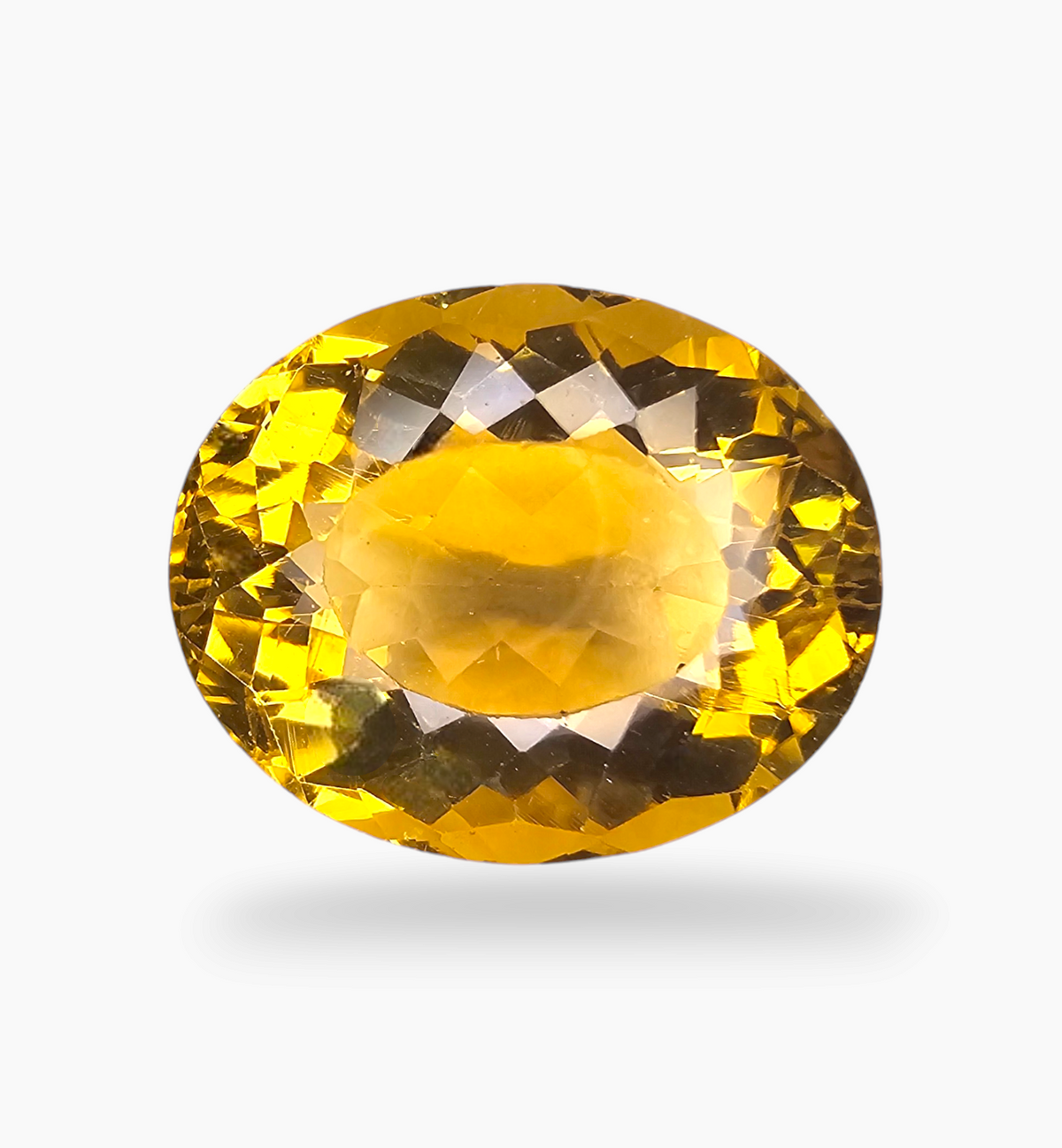 Natural Citrine Stone 28.09 Carats Oval Shape Size 20.5X18mm