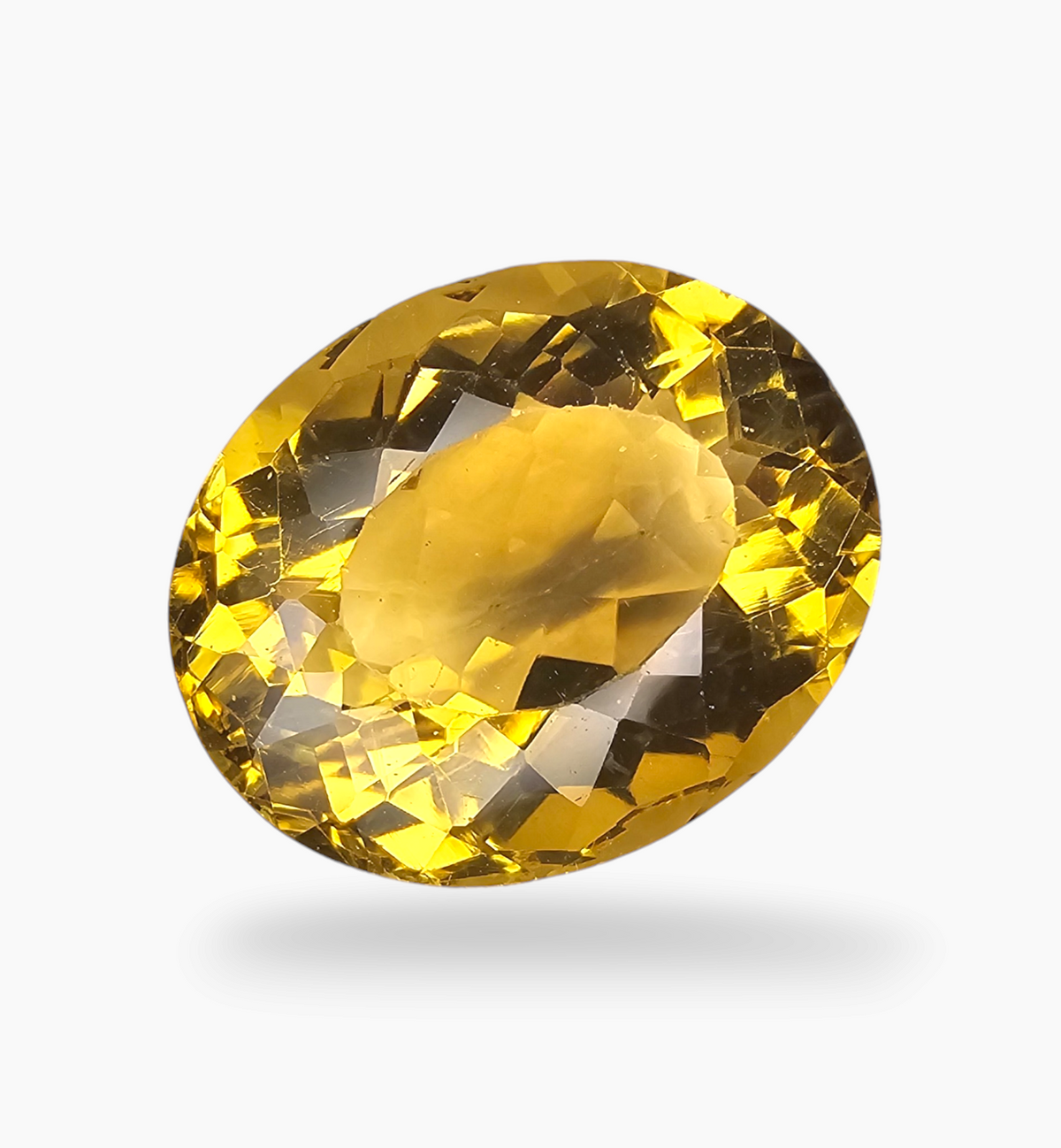 Natural Citrine Stone 28.09 Carats Oval Shape Size 20.5X18mm