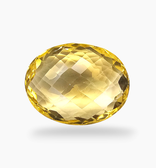 Natural Citrine Stone 31.84 Carats Oval Shape Size 25X17.8mm