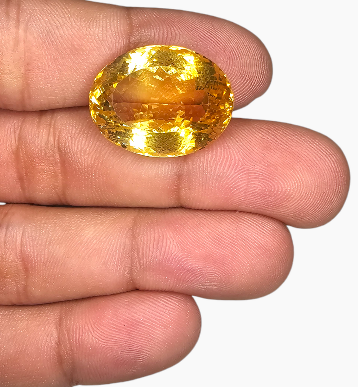 Natural Citrine Stone 33.99 Carats Oval Shape Size 22X17.4mm