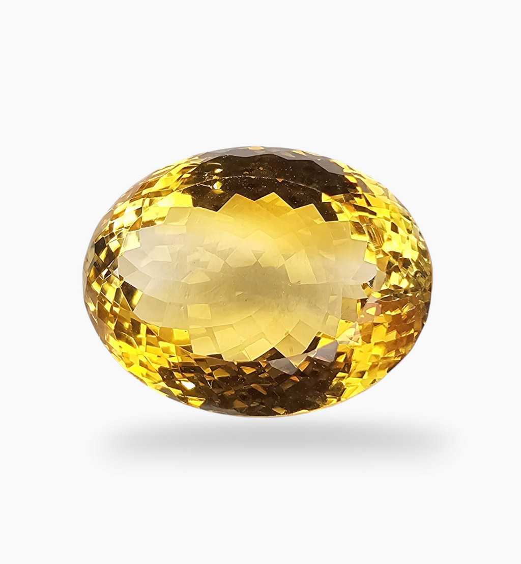 Natural Citrine Stone 35.52 Carats Oval Shape Size 22X18mm