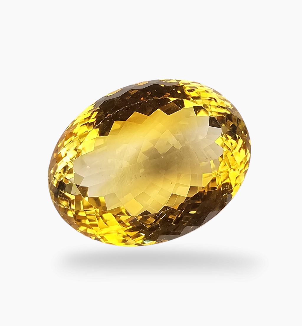 Natural Citrine Stone 35.52 Carats Oval Shape Size 22X18mm