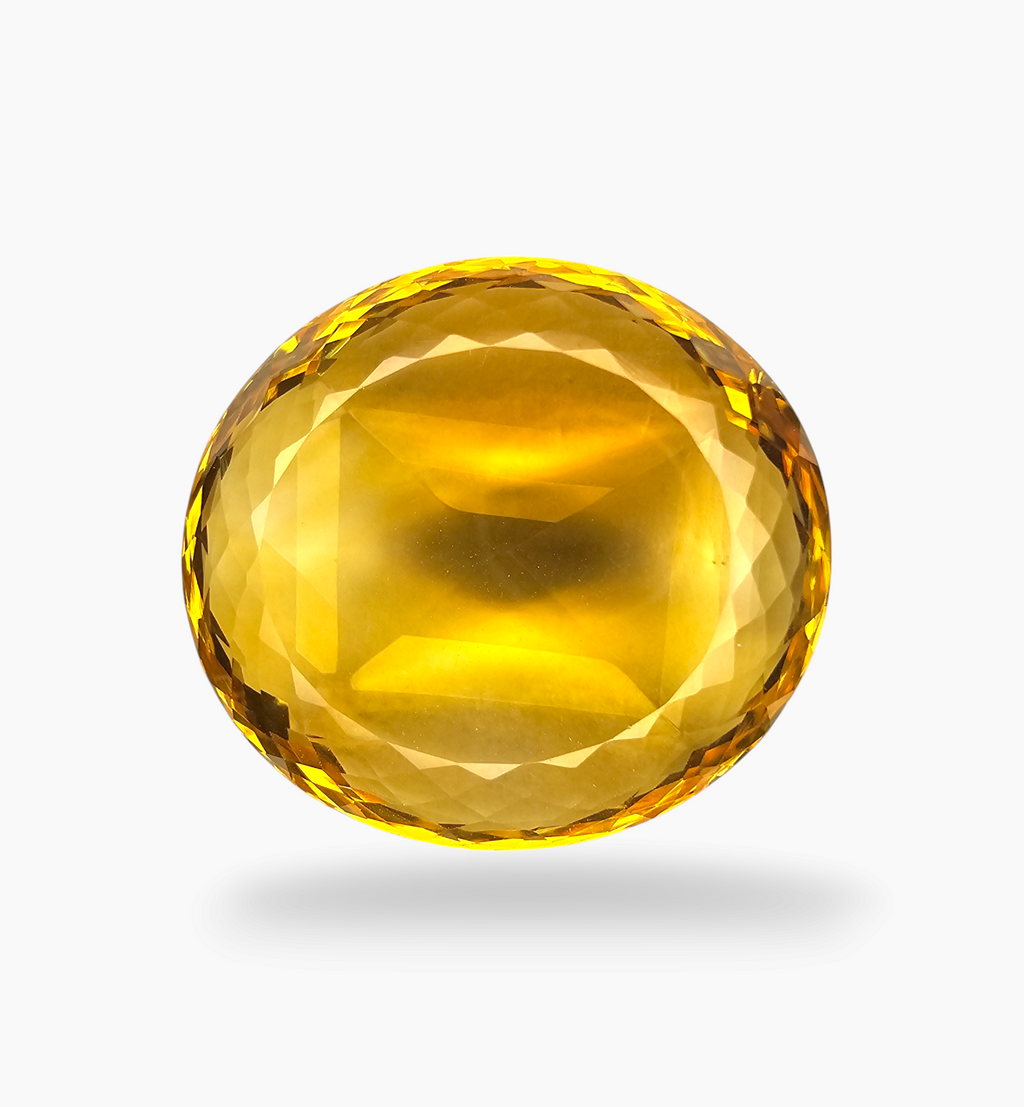 Natural Citrine Stone 4.33 Carats Oval Shape Size 25X20.3mm