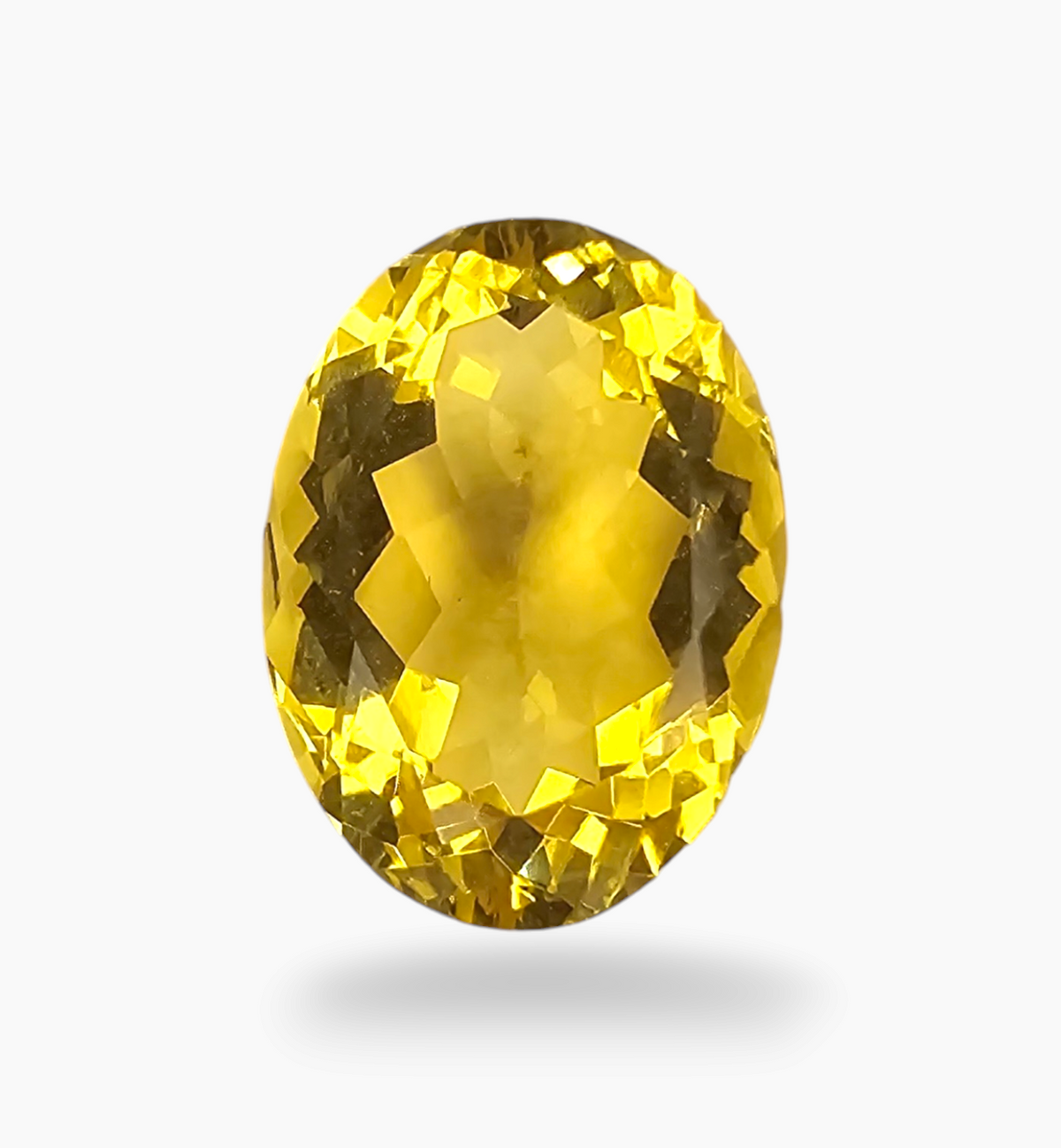 Natural Citrine Stone 6.17 Carats Oval Shape Size 13.8X10mm