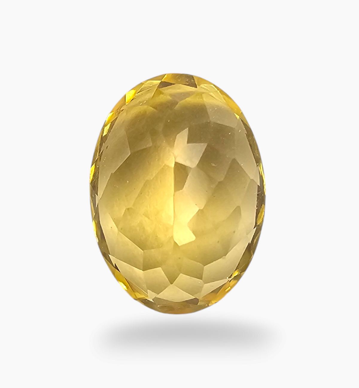 Natural Citrine Stone 6.17 Carats Oval Shape Size 13.8X10mm