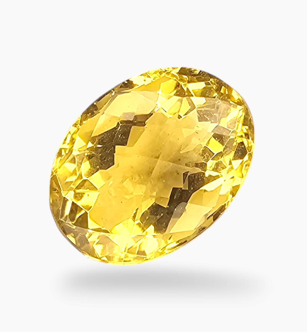 Natural Citrine Stone 6.23 Carats Oval Shape Size 13.2X10mm