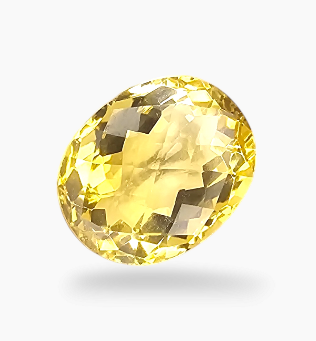 Natural Citrine Stone 6.27 Carats Oval Shape Size 13x10.5mm