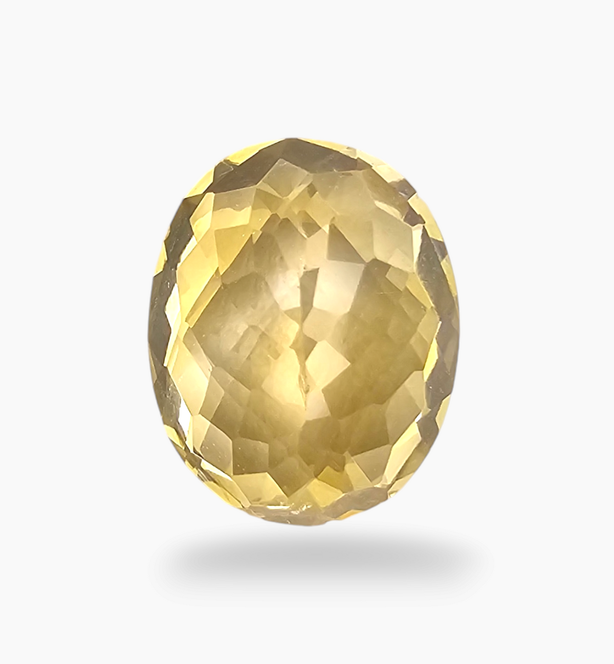 Natural Citrine Stone 6.27 Carats Oval Shape Size 13x10.5mm
