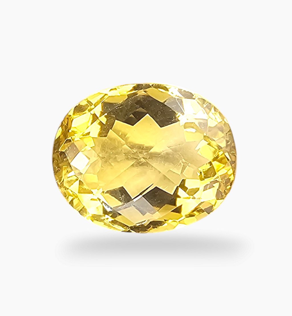 Natural Citrine Stone 6.27 Carats Oval Shape Size 13x10.5mm