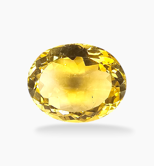 Natural Citrine Stone 7.27 Carats Oval Shape Size 14x11.2mm