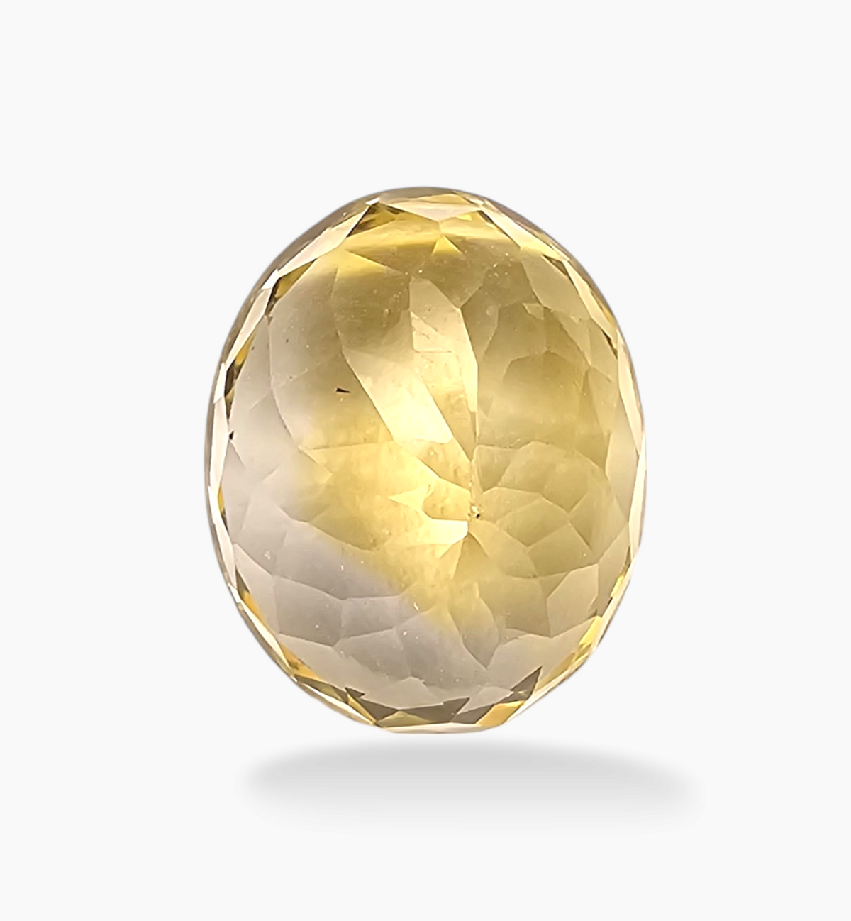 Natural Citrine Stone 7.27 Carats Oval Shape Size 14x11.2mm