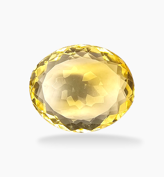 Natural Citrine Stone 8.10 Carats Oval Shape Size 15.3x12.8mm