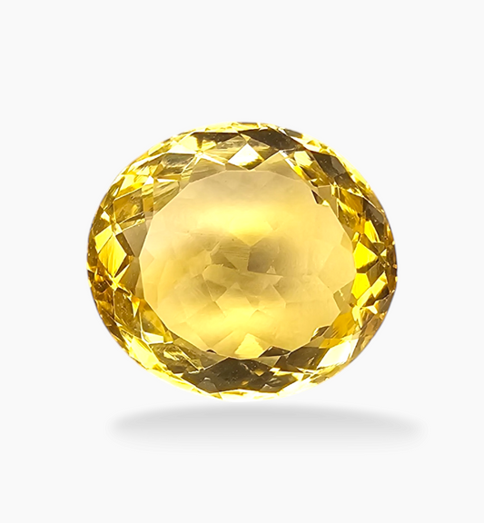 Natural Citrine Stone 8.29 Carats Oval Shape Size 14.5x12.8mm