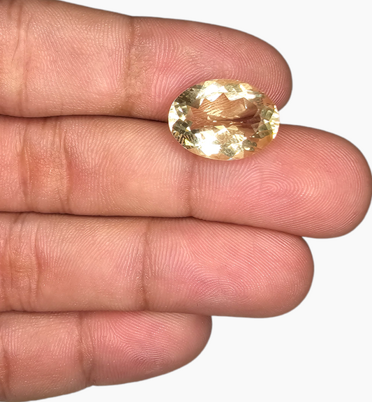 Natural Citrine Stone 8.40 Carats Oval Shape Size 16x12mm