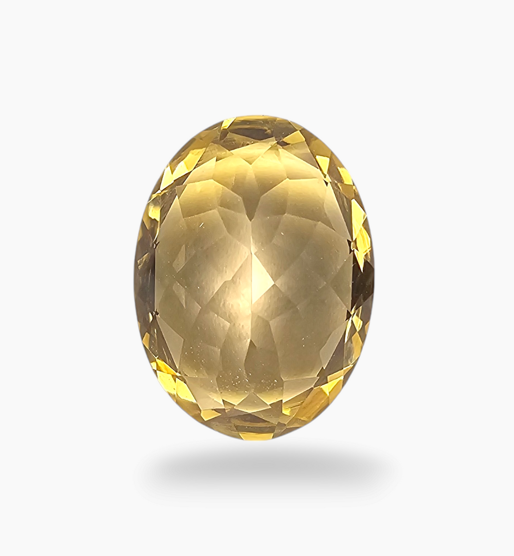 Natural Citrine Stone 8.41 Carats Oval Shape Size 16x11.9mm
