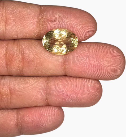 Natural Citrine Stone 8.41 Carats Oval Shape Size 16x11.9mm