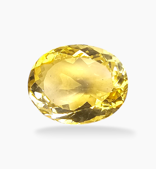 Natural Citrine Stone 8.69 Carats Oval Shape Size 15x12mm