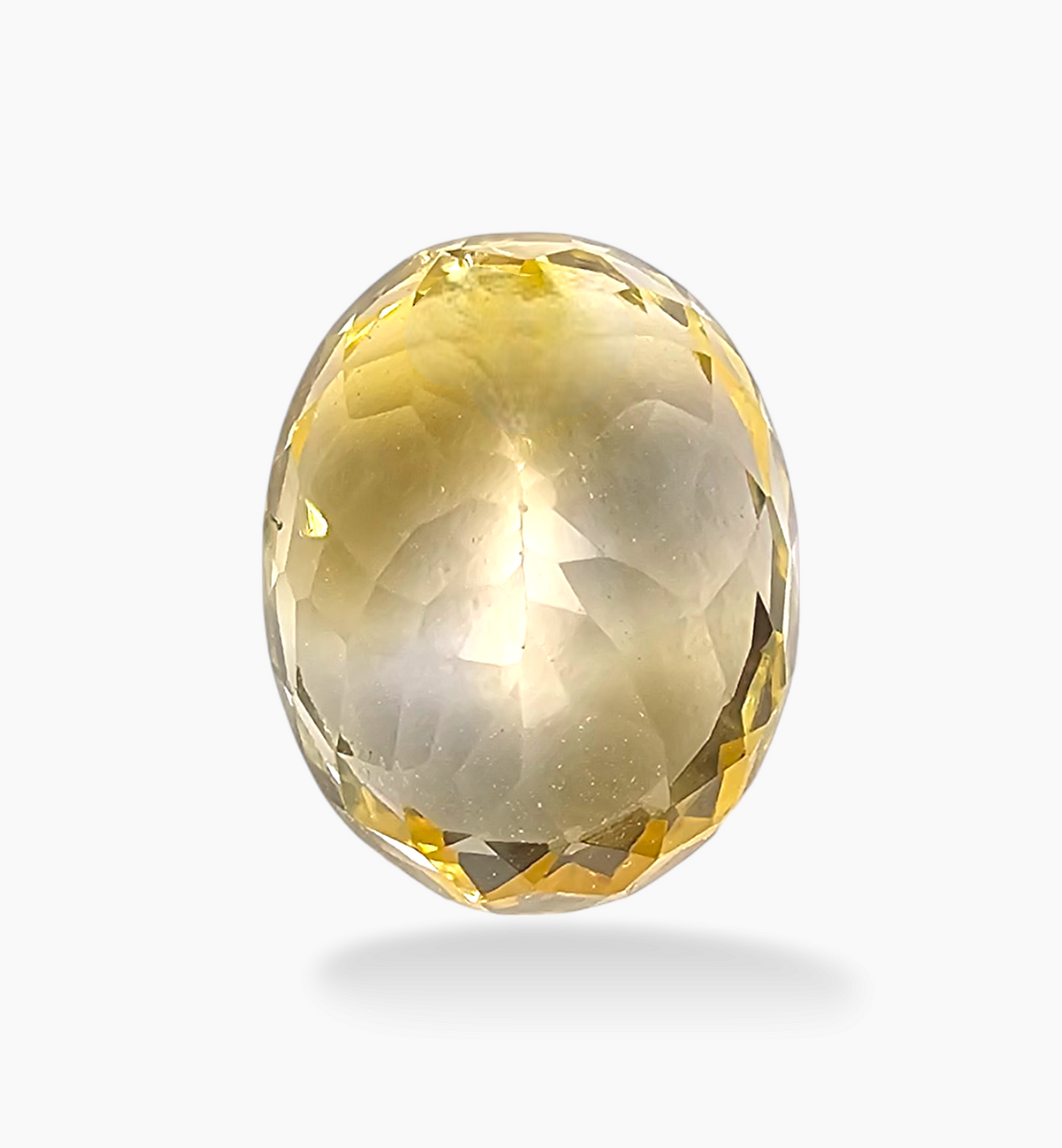 Natural Citrine Stone 8.69 Carats Oval Shape Size 15x12mm