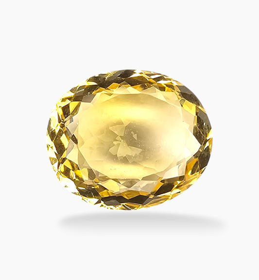 Natural Citrine Stone 8.70 Carats Oval Shape Size 15.3x13mm