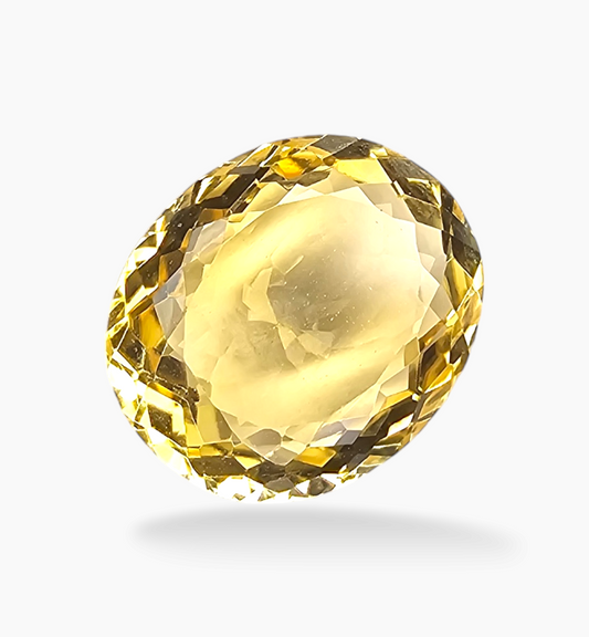 Natural Citrine Stone 8.70 Carats Oval Shape Size 15.3x13mm