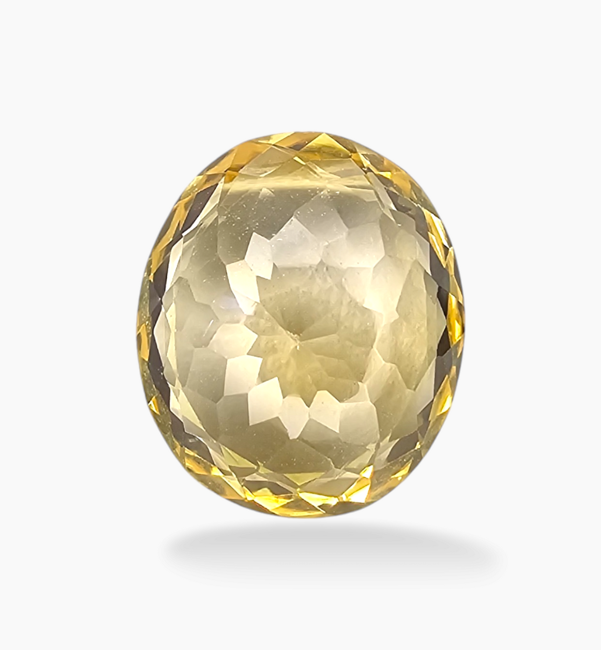 Natural Citrine Stone 8.70 Carats Oval Shape Size 15.3x13mm