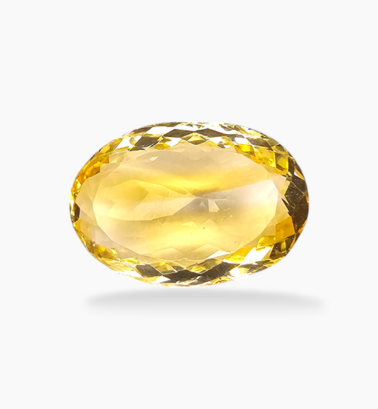 Natural Citrine Stone 8.92 Carats Oval Shape Size 17.5x12mm