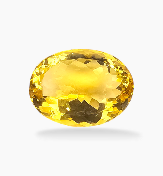 Natural Citrine Stone 9.05 Carats Oval Shape Size 15.5x11.8mm