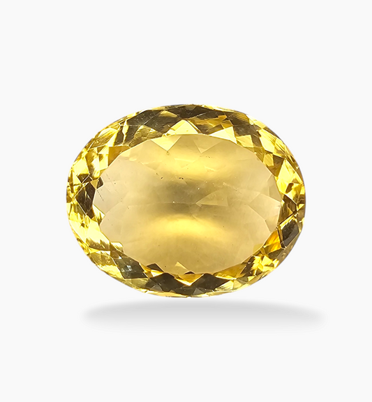 Natural Citrine Stone 9.92 Carats Oval Shape Size 16.7x13.4mm