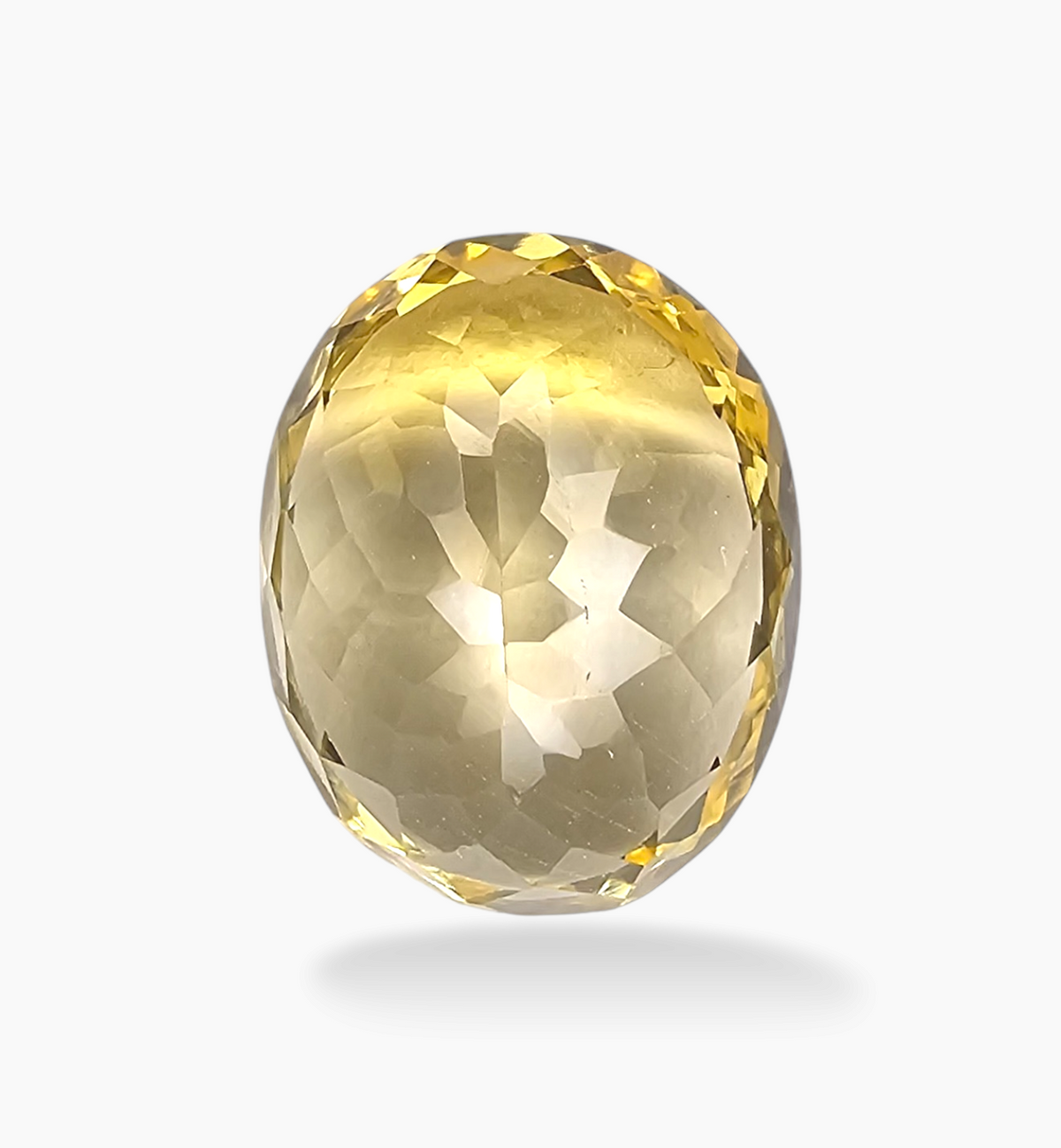 Natural Citrine Stone 9.92 Carats Oval Shape Size 16.7x13.4mm
