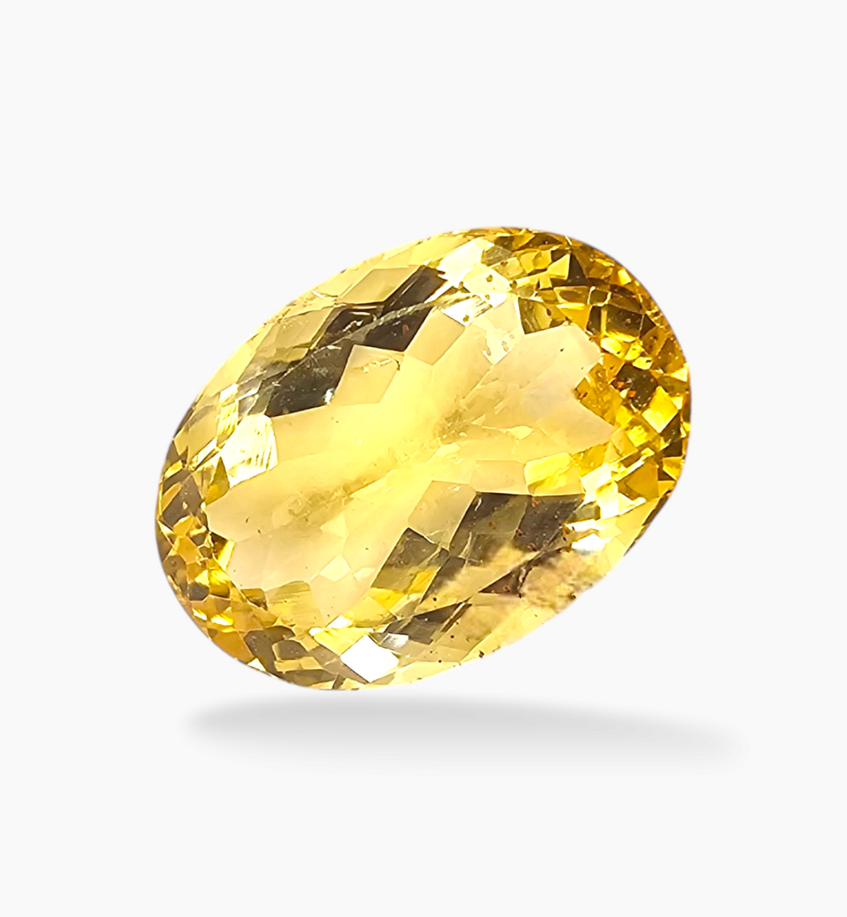 Natural Citrine Stone 9.99 Carats Oval Shape Size 16.7x12mm