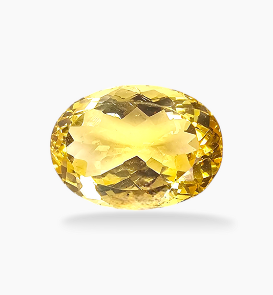 Natural Citrine Stone 9.99 Carats Oval Shape Size 16.7x12mm