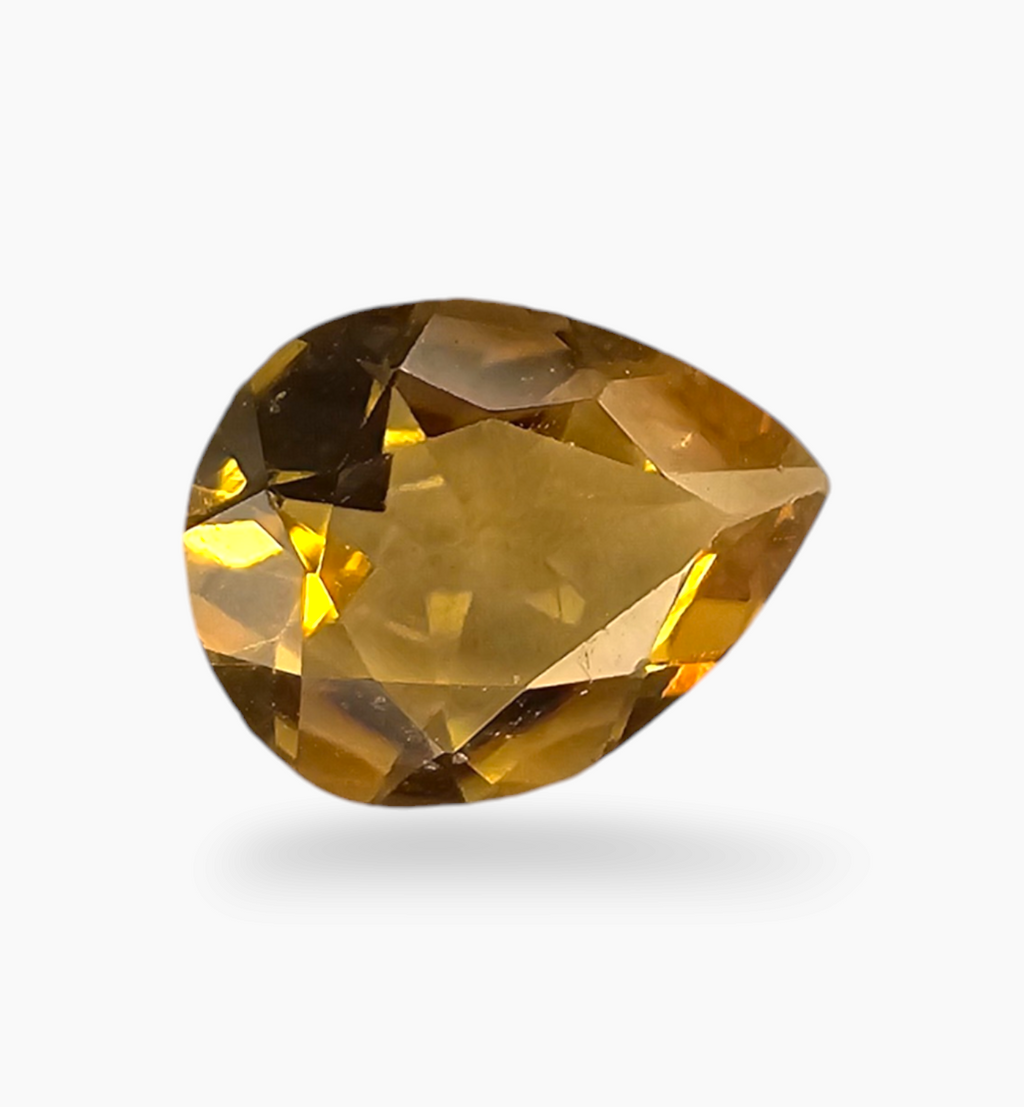 Natural Citrine Stone 1.82 Carats Pear Shape Size 10X8mm